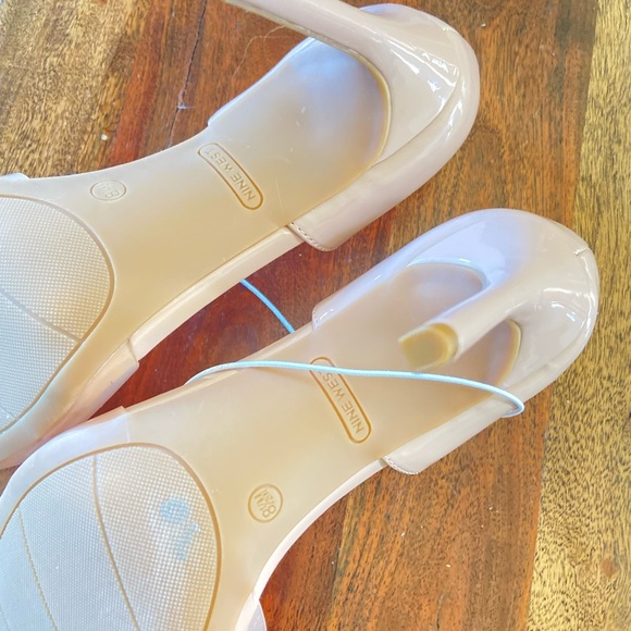 Nine West stiletto clear open toe heels - Picture 12 of 15